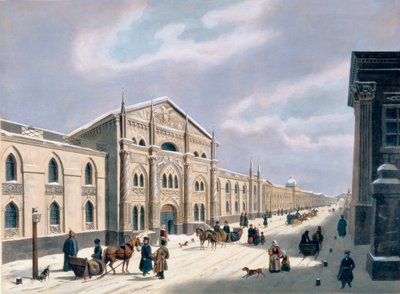 The Synodal Printing house at Nikolyskaya street on Moscow by Russian School